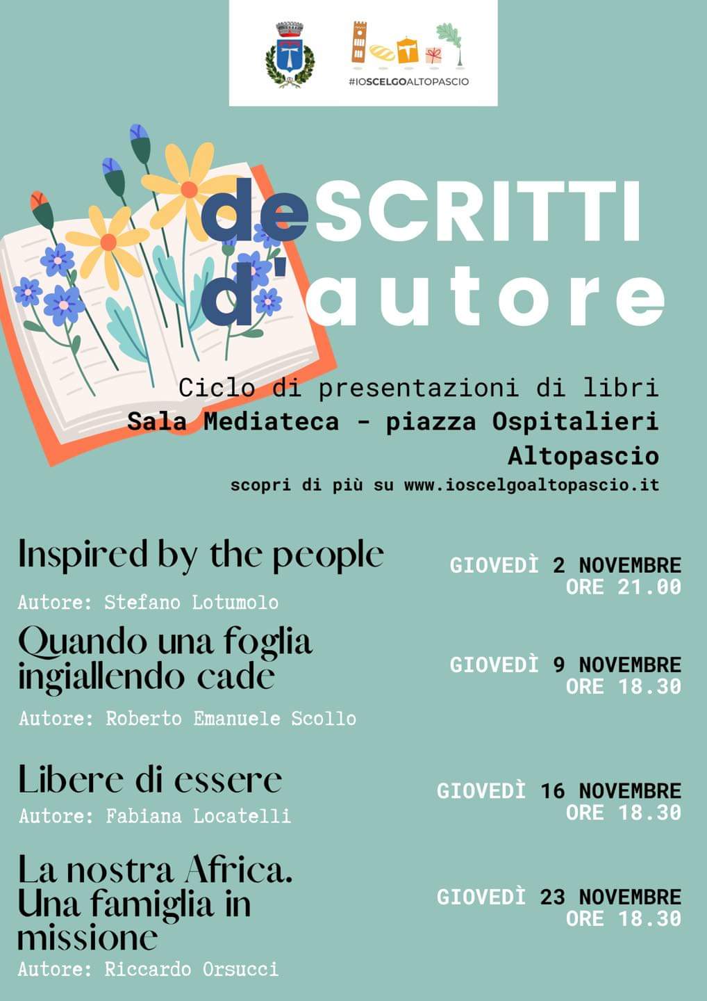 &ldquo;De-scritti d&rsquo;autore&rdquo; - Ciclo di presentazioni di libri
