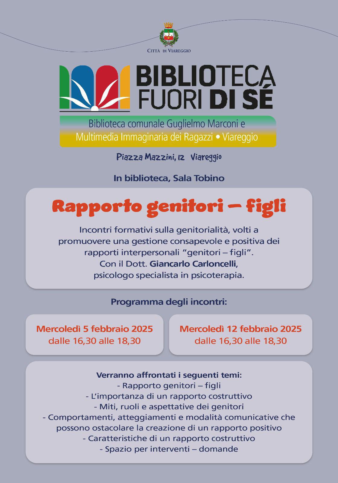 Incontri formativi sulla genitorialità